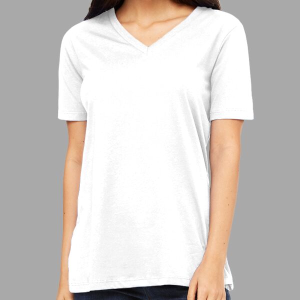 Ladies' Relaxed Jersey V-Neck T-Shirt Thumbnail