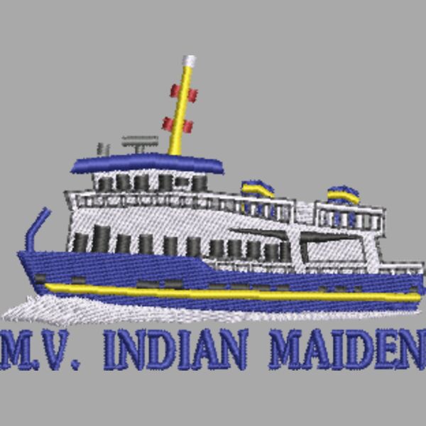 Indian Maiden 3.25 Blue Lettering Thumbnail