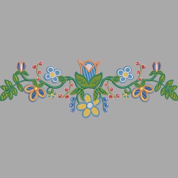 Floral Orange/Blue Thumbnail